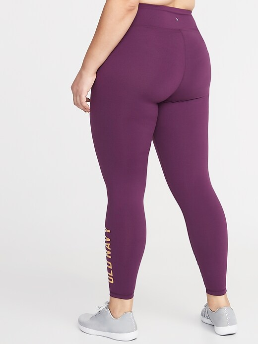 View large product image 2 of 3. High-Rise Elevate 7/8-Length Plus-Size Compression Leggings