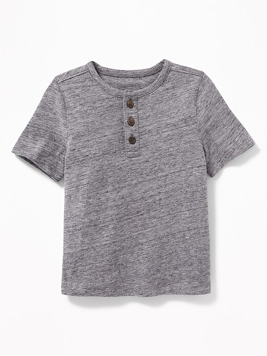 View large product image 1 of 1. Slub-Knit Henley for Toddler Boys