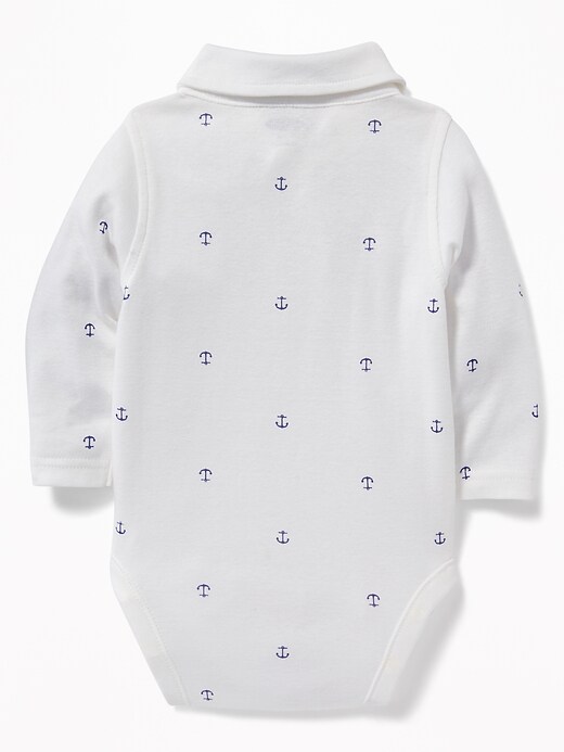 View large product image 2 of 3. Anchor-Print Polo Bodysuit & Bow-Tie Set for Baby