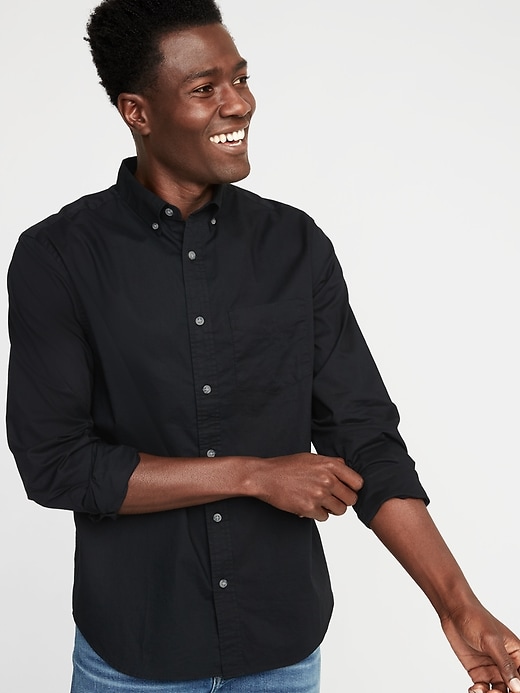 Image number 1 showing, Regular-Fit Poplin Shirt