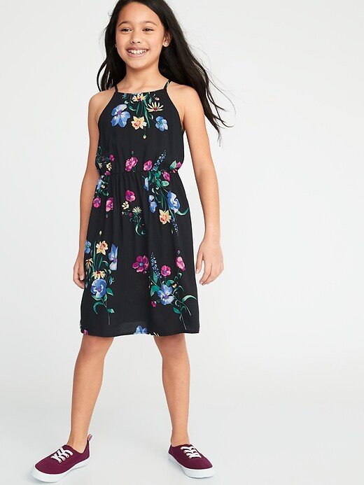 View large product image 1 of 3. Printed Fit & Flare Cami Dress for Girls