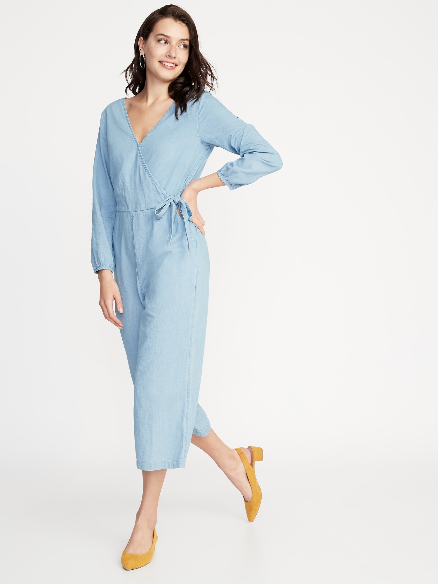 Old navy cheap chambray jumpsuit