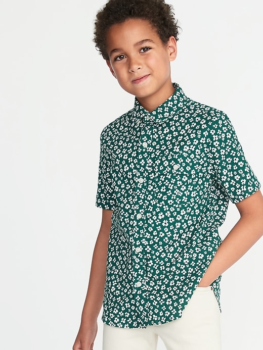 View large product image 1 of 1. Classic Built-In Flex Oxford Shirt For Boys