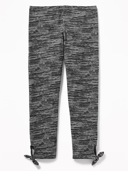 View large product image 1 of 1. Cropped Side-Tie Leggings for Girls