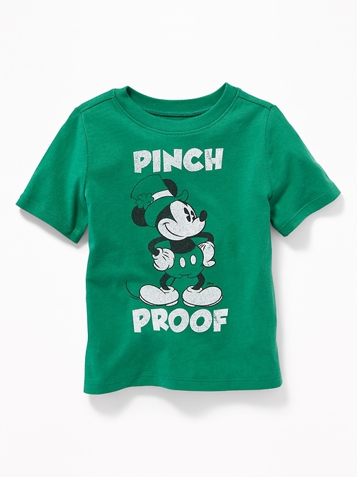 View large product image 1 of 2. Disney&#169 Mickey Mouse "Pinch Proof" St. Patrick's Day Tee for Toddler Boys