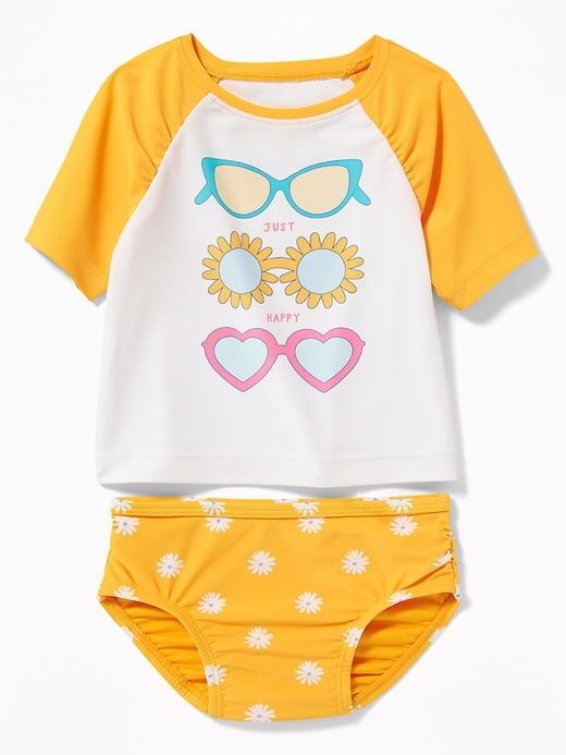 View large product image 1 of 2. Graphic Rashguard Set for Baby