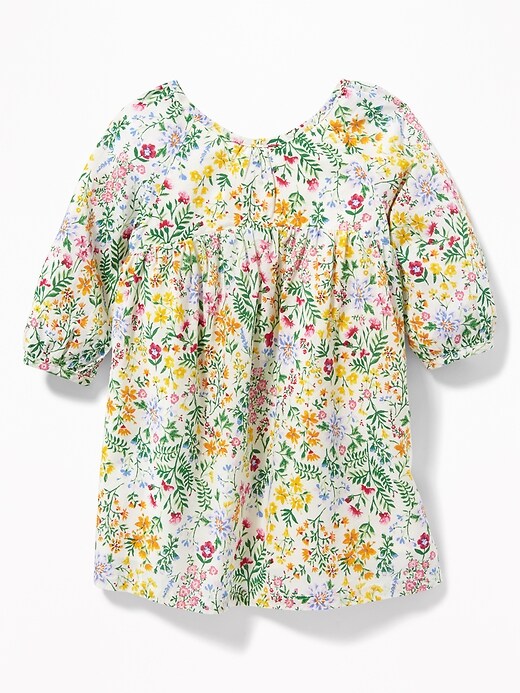 View large product image 1 of 2. Ditsy-Floral Fit & Flare Dress for Baby