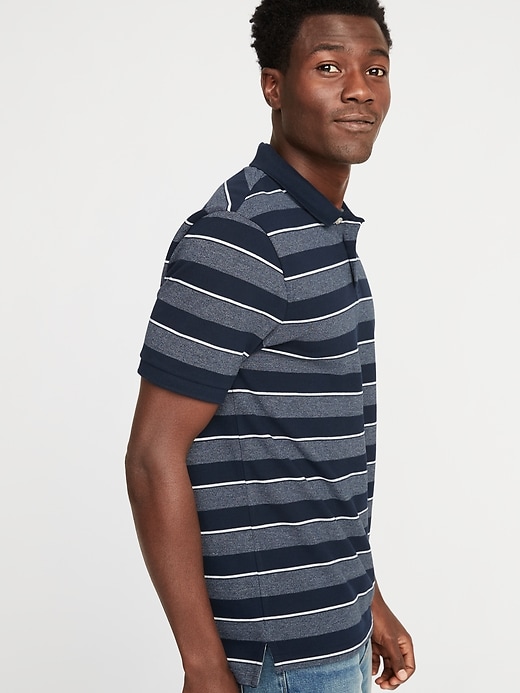 Image number 4 showing, Striped Built-In Flex Moisture-Wicking Pro Polo