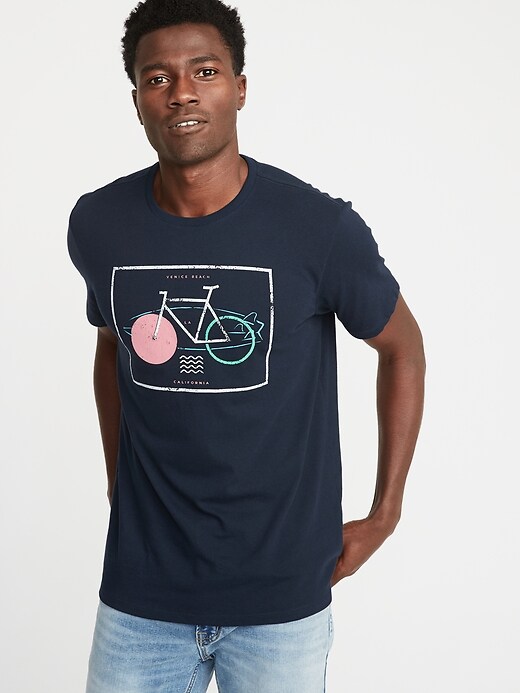 Image number 1 showing, Graphic Soft-Washed Tee