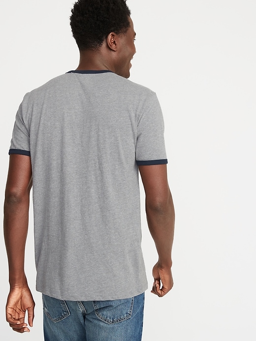 Image number 2 showing, Graphic Soft-Washed Ringer Tee
