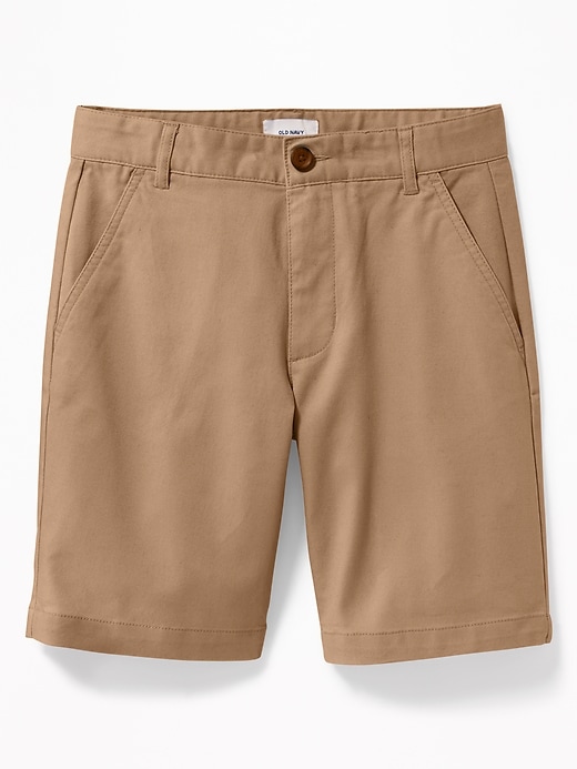View large product image 1 of 1. Straight Built-In Flex Twill Shorts for Boys