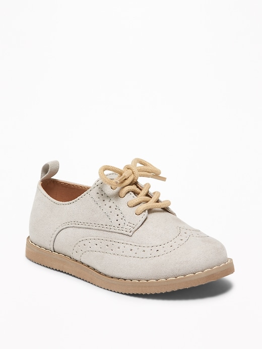 View large product image 1 of 4. Faux-Suede Oxford Shoes For Toddler Boys