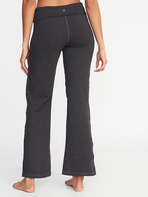 View large product image 2 of 3. Mid-Rise Wide-Leg Yoga Pants for Women