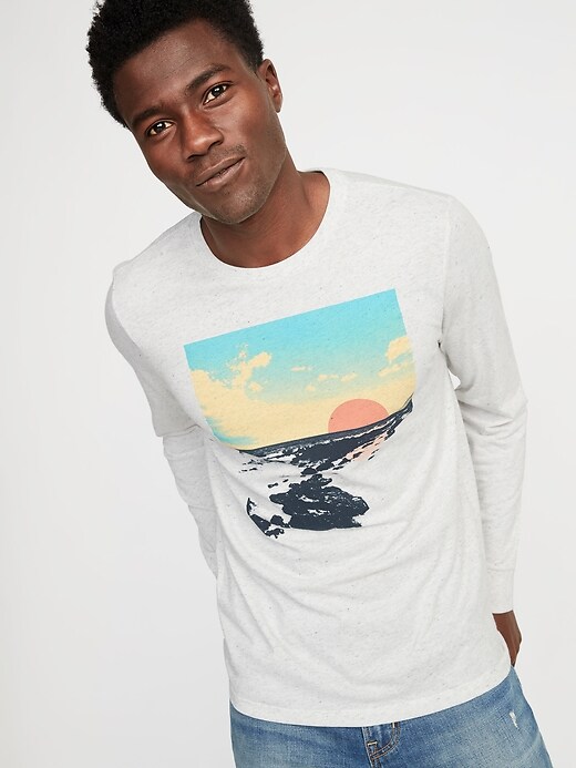 Image number 4 showing, Graphic Soft-Washed Long-Sleeve Tee