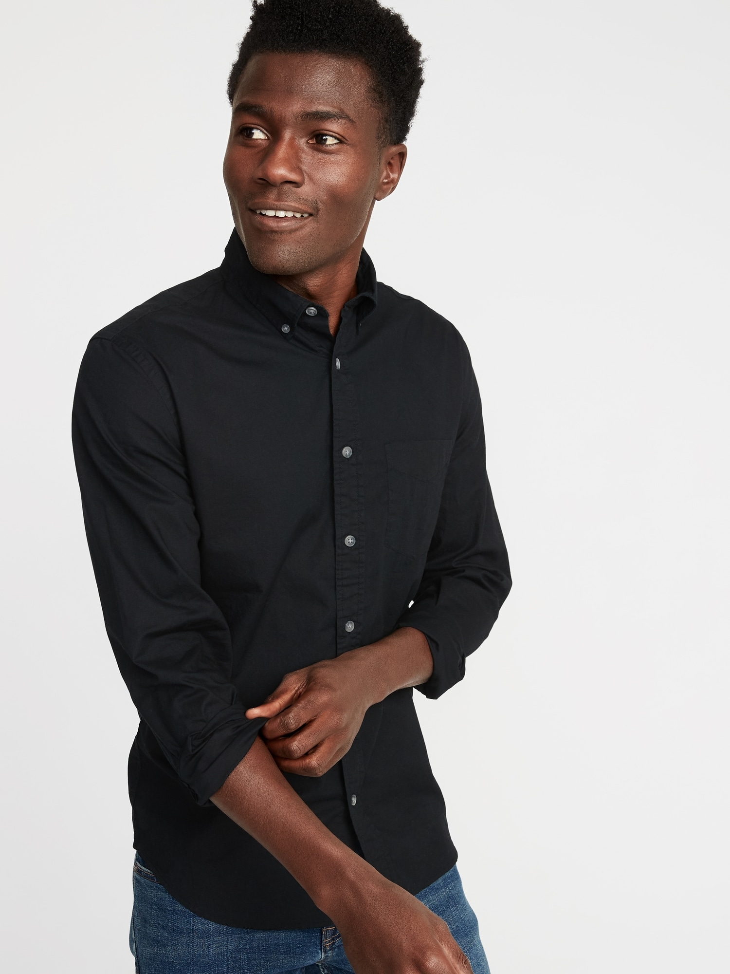 old navy slim fit shirts