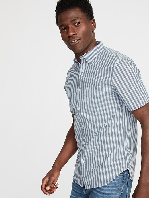 Image number 1 showing, Slim-Fit Built-In Flex Oxford Shirt
