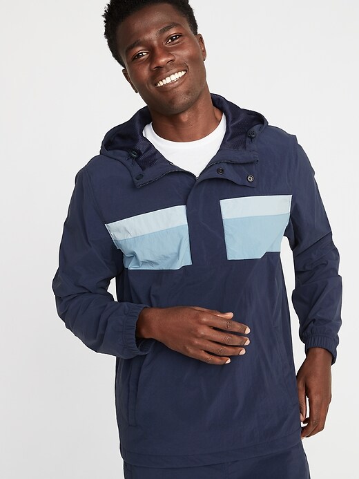 Image number 4 showing, Go-H20 Water-Repellent Color-Block Anorak