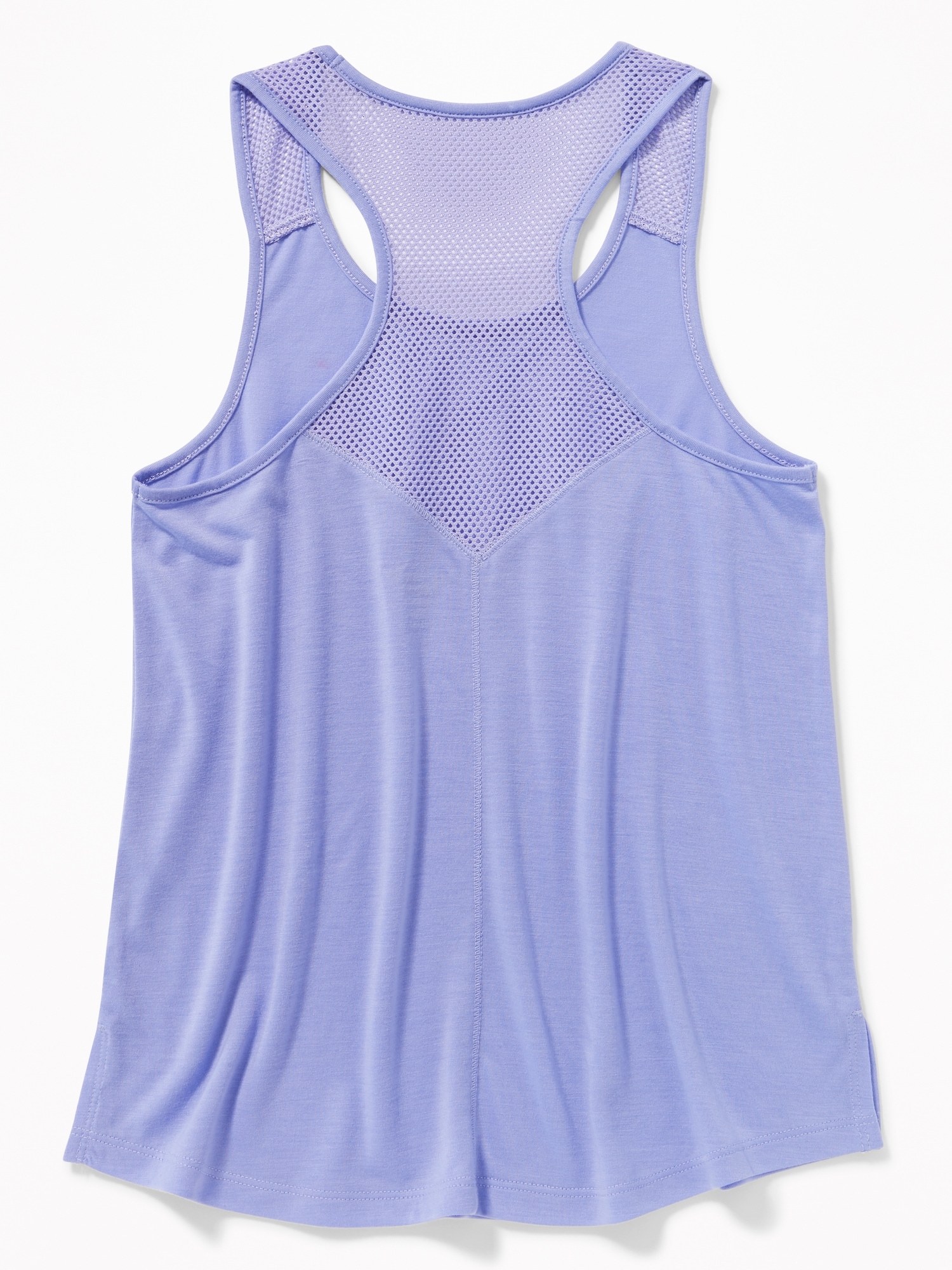 Relaxed Go-Dry Cool Mesh-Trim Racerback Tank for Girls | Old Navy