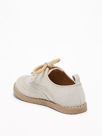 View large product image 3 of 4. Faux-Suede Oxford Shoes For Toddler Boys