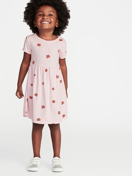 View large product image 1 of 1. Jersey Fit & Flare Dress for Toddler Girls