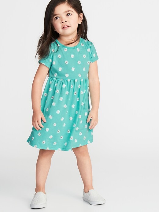 View large product image 1 of 1. Jersey Fit & Flare Dress for Toddler Girls