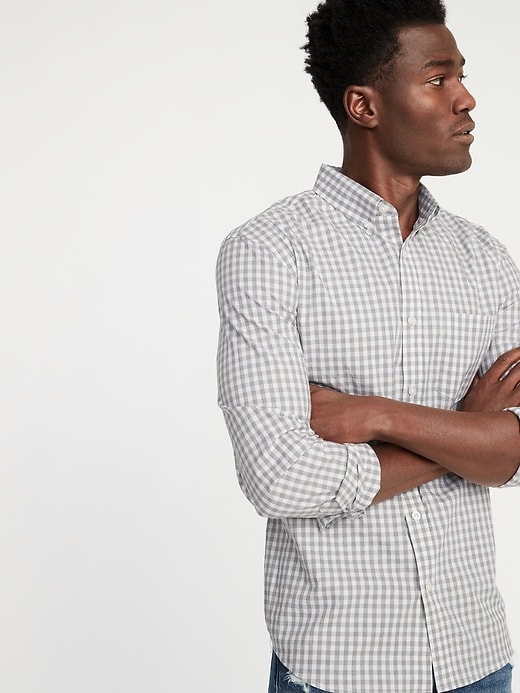 Image number 4 showing, Slim-Fit Built-In Flex Plaid Everyday Shirt
