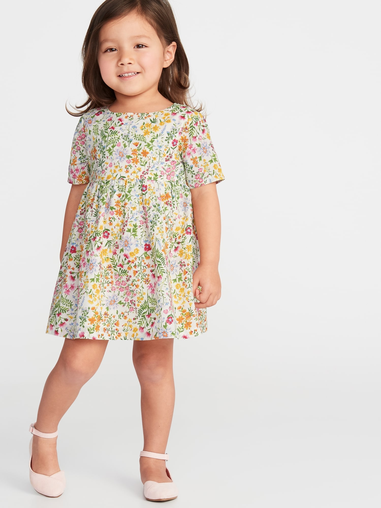Fit & Flare Floral Dress for Toddler Girls | Old Navy