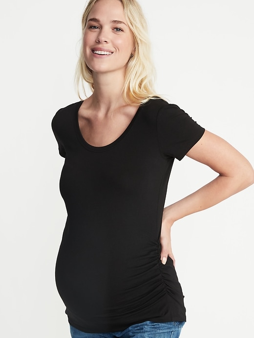 View large product image 1 of 1. Maternity Ballet Scoop-Neck Tee