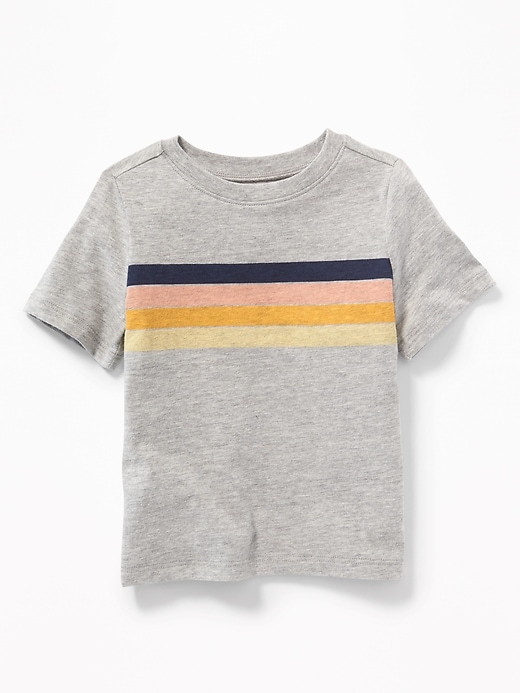 View large product image 1 of 1. Chest-Stripe Crew-Neck Tee for Toddler Boys