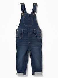 View large product image 3 of 3. 24/7 Denim Overalls for Toddler Girls