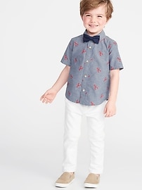 View large product image 3 of 5. Lobster-Print Oxford Shirt & Bow-Tie Set for Toddler Boys