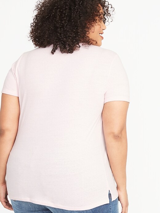 Image number 2 showing, Plus-Size Slim-Fit Graphic Ringer Tee