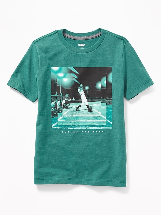 View large product image 1 of 1. Graphic Crew-Neck Tee for Boys