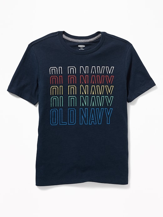 Old Navy Logo-Graphic Crew-Neck T-Shirt For Boys blue. 1