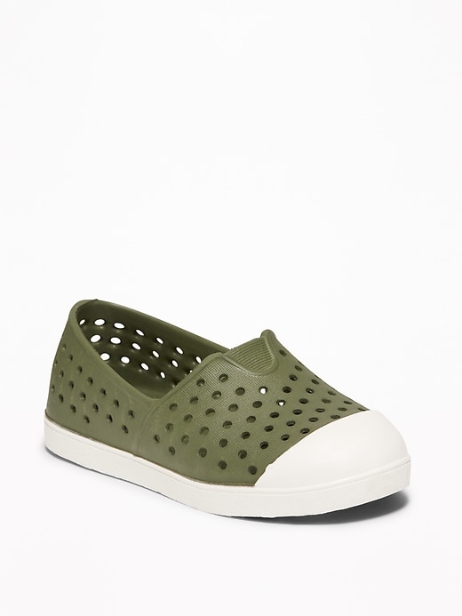 View large product image 1 of 1. Perforated Slip-Ons For Toddler Boys