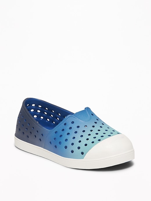 View large product image 1 of 4. Perforated Ombré Slip-Ons For Toddler Boys