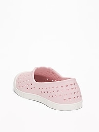 View large product image 3 of 4. Perforated Slip-Ons For Toddler Girls