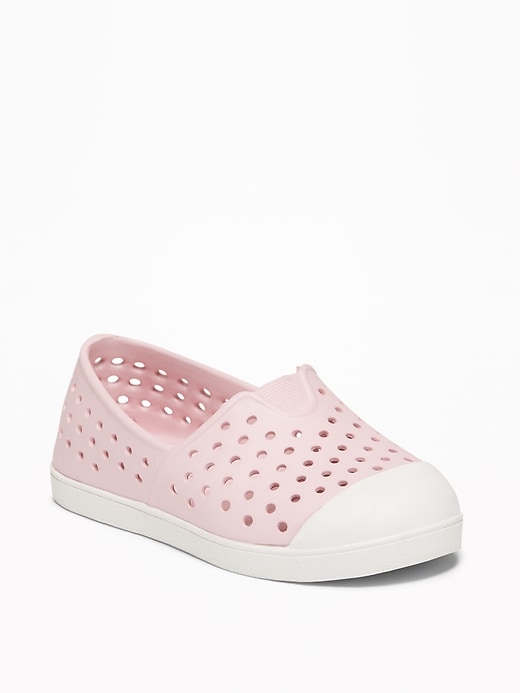 View large product image 1 of 4. Perforated Slip-Ons For Toddler Girls