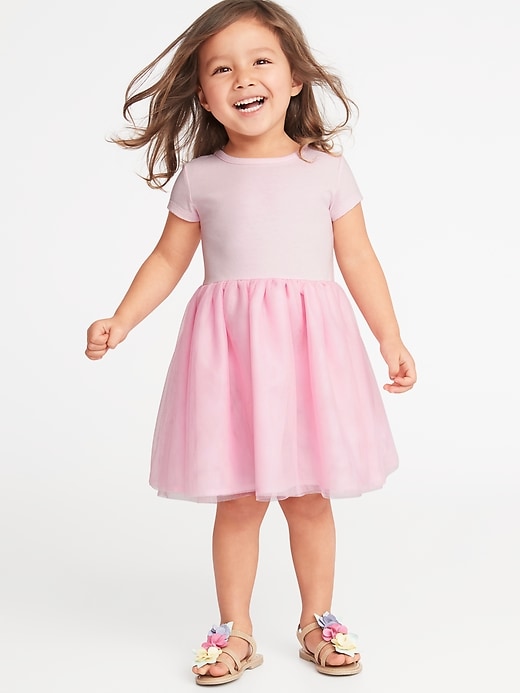 View large product image 1 of 3. Fit & Flare Tutu Dress for Toddler Girls