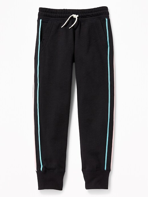 View large product image 1 of 2. Retro Tipped-Stripe Joggers for Girls