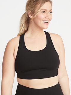 plus size racerback sports bra