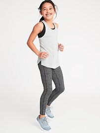 View large product image 3 of 3. Go-Dry Micro-Stripe Leggings for Girls