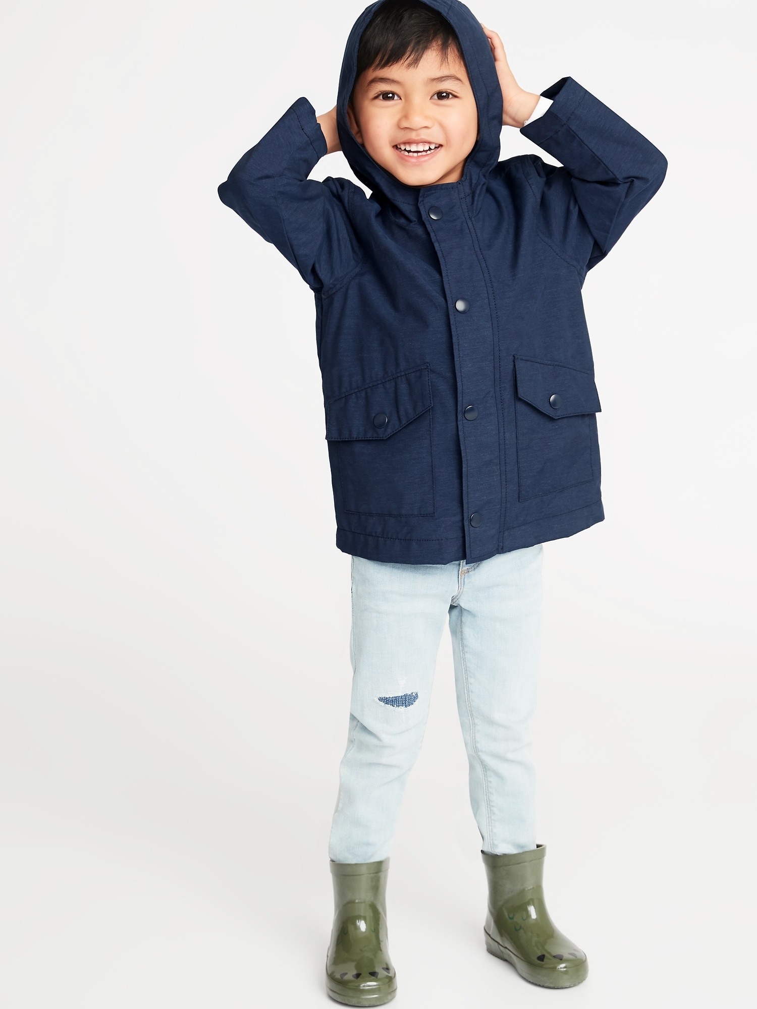 Water-Resistant Hooded Anorak for Toddler Boys | Old Navy