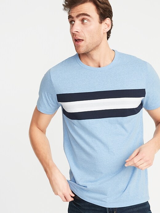 Image number 4 showing, Soft-Washed Chest-Stripe Tee