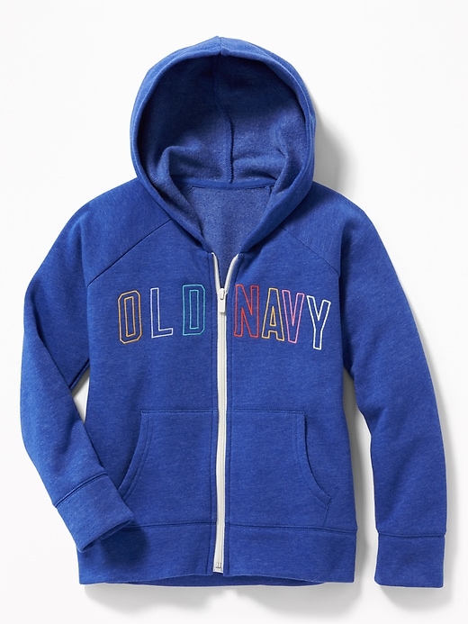 Logo-Graphic Zip Hoodie for Girls | Old Navy