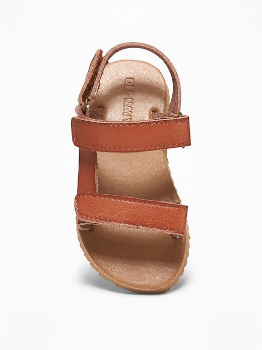 View large product image 2 of 4. Faux-Leather Strap Sandals For Toddler Boys