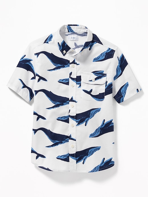 View large product image 1 of 3. Classic Built-In Flex Oxford Shirt For Boys