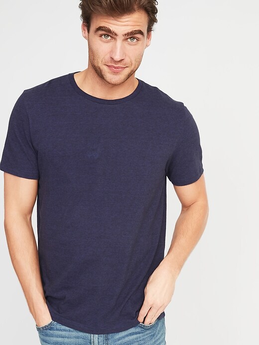 Image number 1 showing, Soft-Washed Perfect-Fit Micro-Stripe Tee