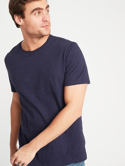Image number 4 showing, Soft-Washed Perfect-Fit Micro-Stripe Tee