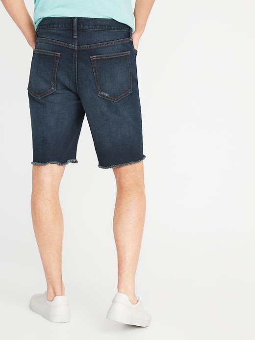 View large product image 2 of 2. Slim Built-In Flex Distressed Denim Cut-Off Shorts